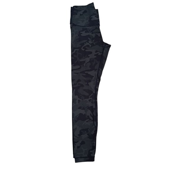Lululemon Women's Wunder Under Camo Green High Rise Tight 25" Leggings Yoga  6 - Picture 4 of 6